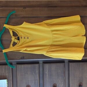 Yellow Sleeveless Dress